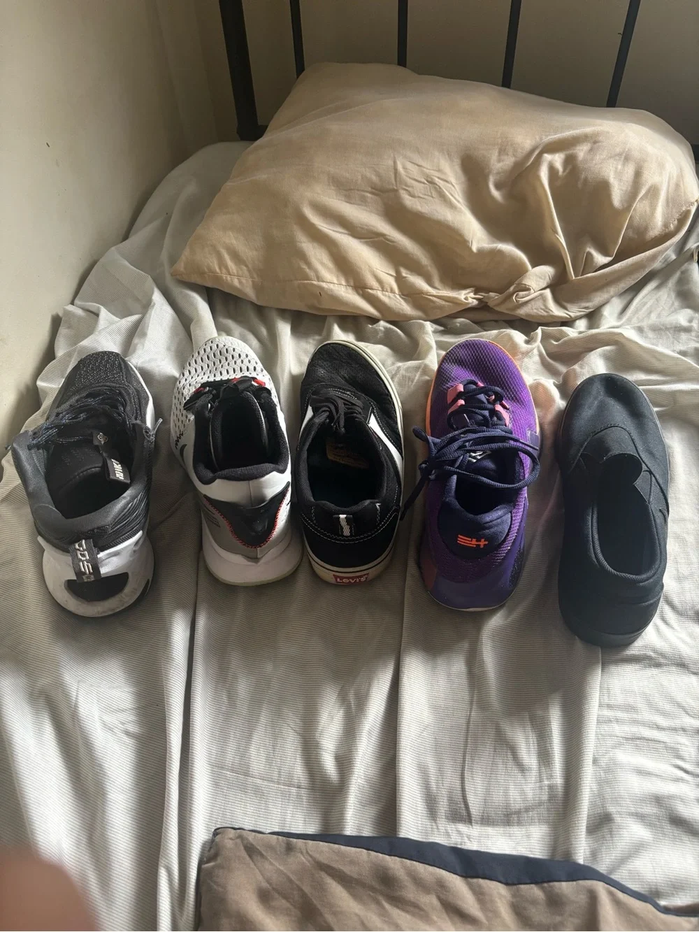 Kids Purple and Black Athletic Sneakers - Unbranded